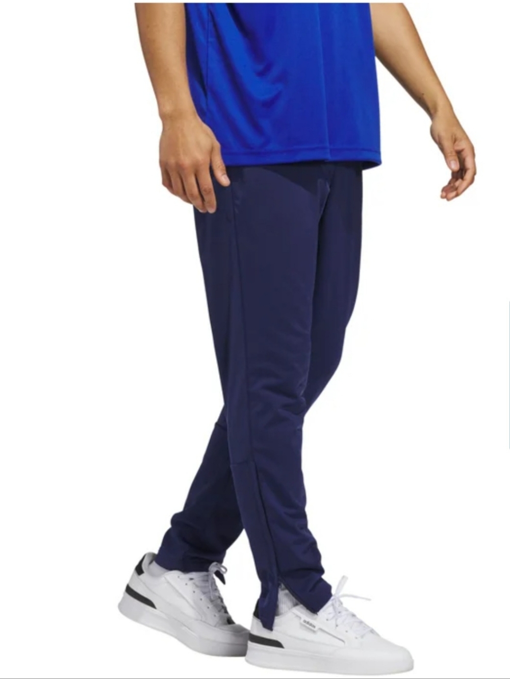 NWT Adidas Men's Track Pant Tricot Ankle Zip  Navy Blue KD3636 Size S, M